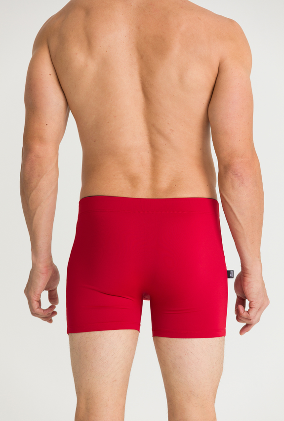 cueca boxer confortavel vermelho escuro 7
