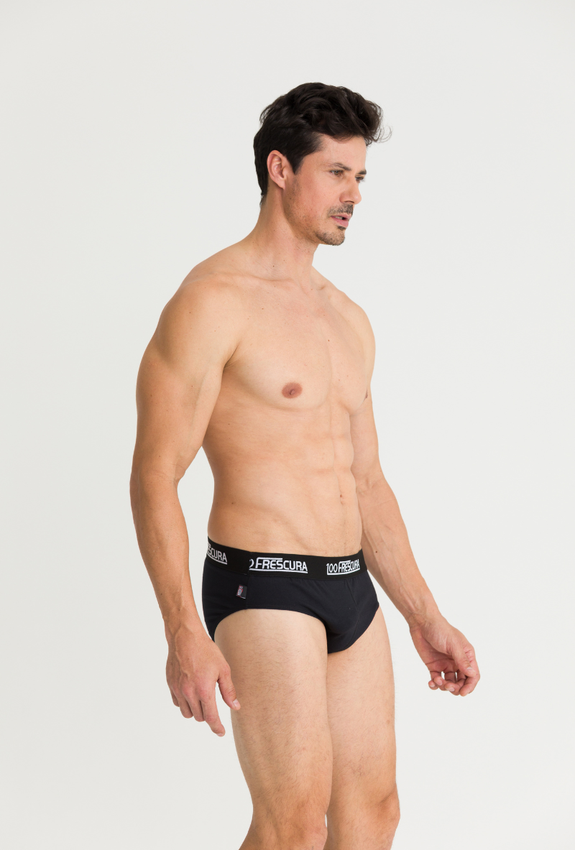 cueca slip algodao preta 4