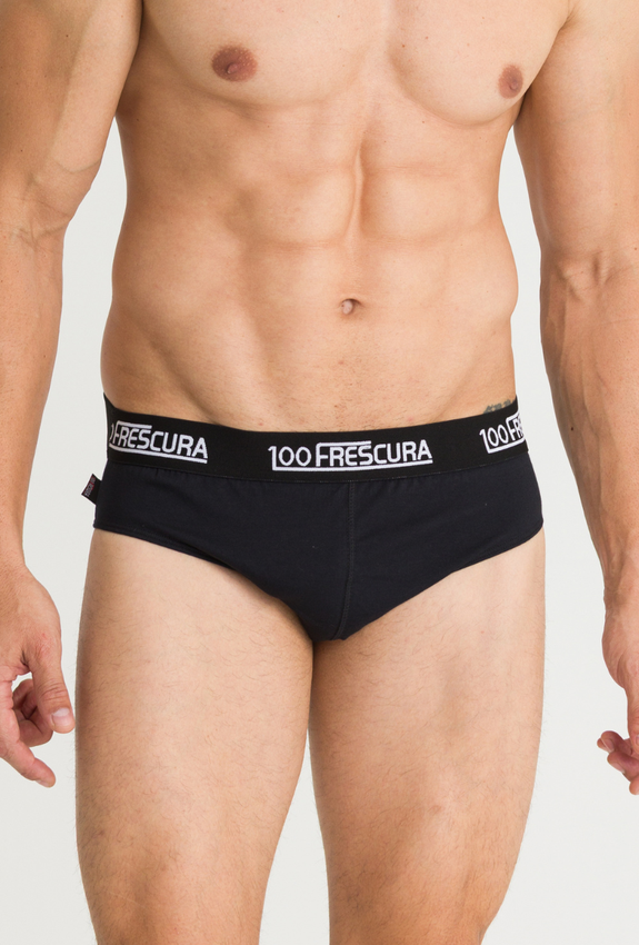 cueca slip algodao preta 5