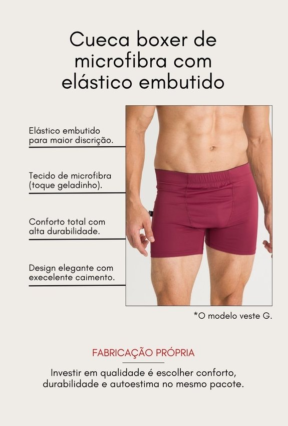 cueca boxer confortavel bordo 3