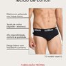 cueca slip algodao preta 3