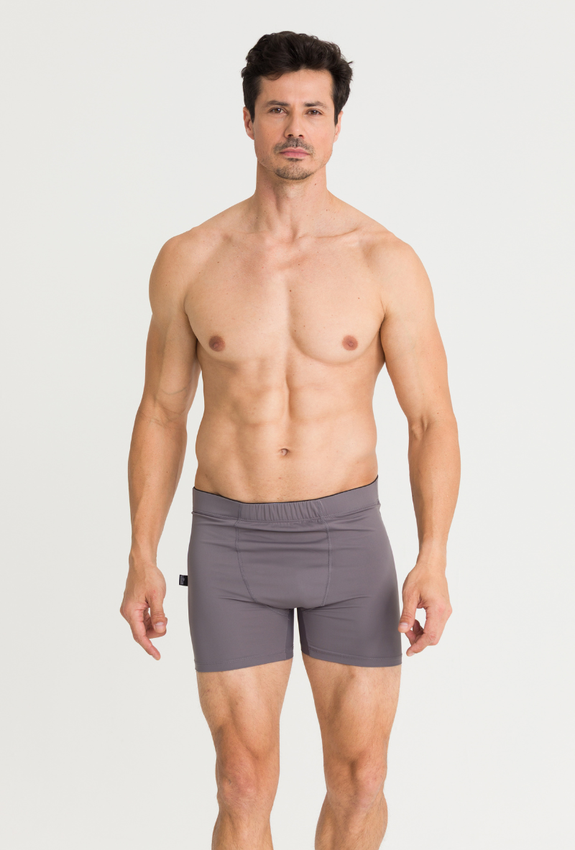 cueca boxer confortavel cinza 1